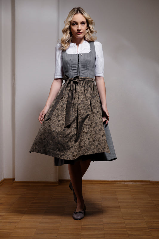 Gastgeber Dirndl "Rita" hellgrau